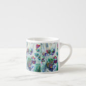 ハミングバードガーデン絵画抽象芸術 エスプレッソカップ (右)