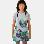 ハミングバードガーデン絵画抽象芸術 エプロン (インサイチュ)