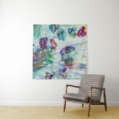 ハミングバードガーデン絵画抽象芸術 タペストリー (インサイチュ(横))