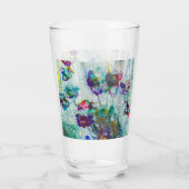 ハミングバードガーデン絵画抽象芸術 タンブラーグラス (裏面)