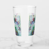 ハミングバードガーデン絵画抽象芸術 タンブラーグラス (右)