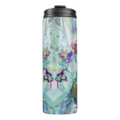 ハミングバードガーデン絵画抽象芸術 タンブラー (正面)