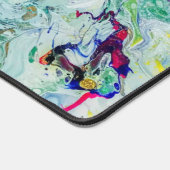 ハミングバードガーデン絵画抽象芸術 デスクマット (コーナー)