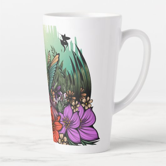 ハミングバードガーデン カフェラテマグ (右)