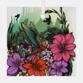 ハミングバードガーデン ガラスオーナメント (裏面)