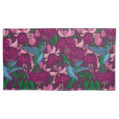 ハミングバードガーデン 枕カバー (正面左)