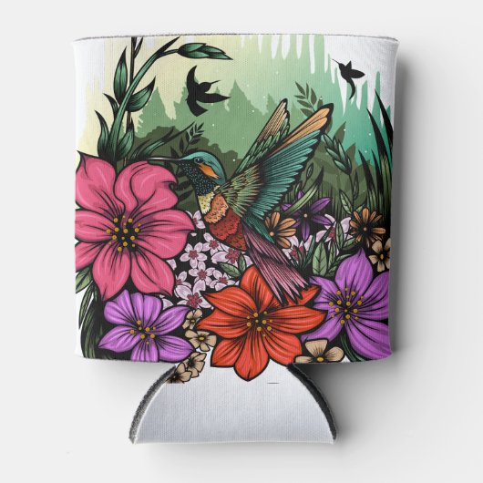 ハミングバードガーデン 缶クーラー (正面)