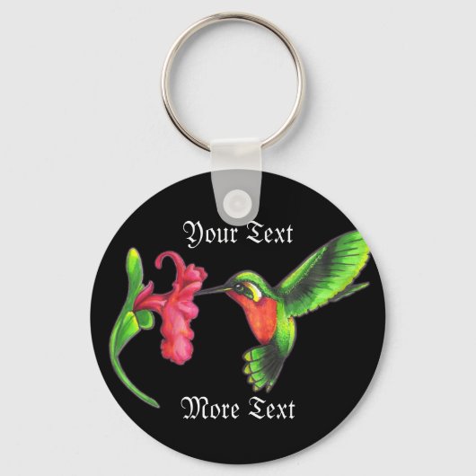 ハミングバードキーチェーン キーホルダー (正面)