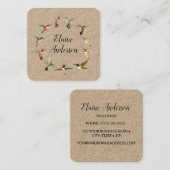 ハミングバードクラフトスクエアビジネスカード スクエア名刺 (正面/裏面)