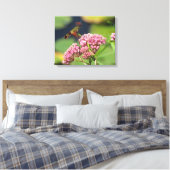 ハミングバードクリアリングガ キャンバスプリント (インサイチュ (寝室))