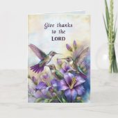 ハミングバードクリスチャングリーティングカード カード (正面)