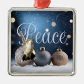 ハミングバードクリスマスオーナメント メタルオーナメント (正面)