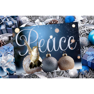 ハミングバードクリスマスカード カード