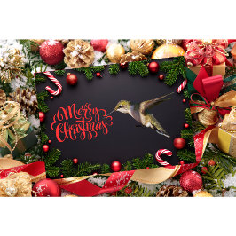 ハミングバードクリスマスカード カード