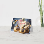 ハミングバードクリスマスカード カード (正面)