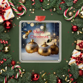 ハミングバードクリスマスカード メタルオーナメント