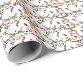 ハミングバードクリスマスラッピング紙 ラッピングペーパー (ロールコーナー)