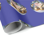 ハミングバードクリスマスラッピング紙 ラッピングペーパー (ロールコーナー)