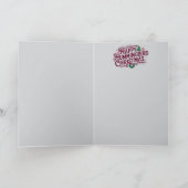 ハミングバードクリスマス カード (内部)