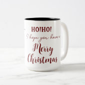 ハミングバードクリスマス ツートーンマグカップ (正面右)