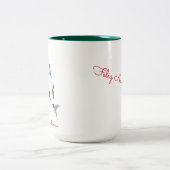 ハミングバードクリスマス ツートーンマグカップ (中央)