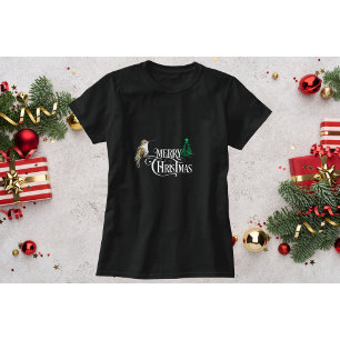 ハミングバードクリスマスTシャツ(小さな木あり) Tシャツ