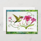 ハミングバードグリーティングカード ポストカード (正面/裏面)