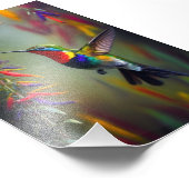 ハミングバードグローリー、バードアート、ハミングバード フォトプリント            (角)