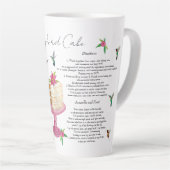 ハミングバードケーキレシピ カフェラテマグ (右アングル)