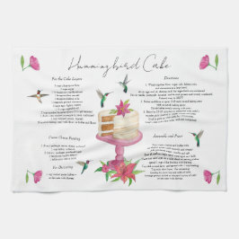 ハミングバードケーキレシピ キッチンタオル