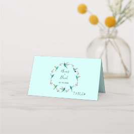 ハミングバードサマー結婚ズ座席表 プレイスカード