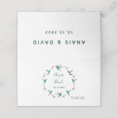 ハミングバードサマー結婚ズ座席表 プレイスカード (外部開封)