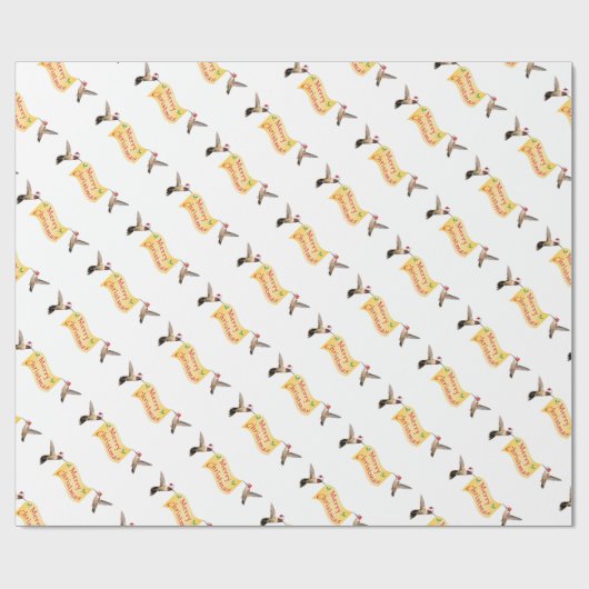 ハミングバードサンタス ラッピングペーパー (フラット)