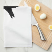 ハミングバードシルエット キッチンタオル (四つ折り)