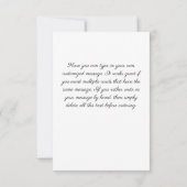 ハミングバードシーシェルフローラヴィンテージアートカスタム サンキューカード (裏面)