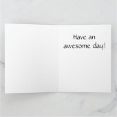 ハミングバードスイートピーフラワーズフローラポエムBデイ カード (内部)