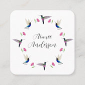 ハミングバードスクエアビジネスカード スクエア名刺 (正面)