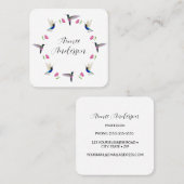 ハミングバードスクエアビジネスカード スクエア名刺 (正面/裏面)