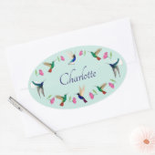 ハミングバードズ名 楕円形シール (封筒)