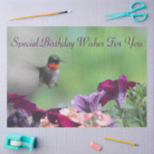 ハミングバードティッシュペーパー 薄葉紙 (クラフト)