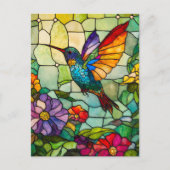 ハミングバードティファニースタイル窓 シーズンポストカード (正面)