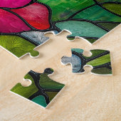 ハミングバードティファニースタイル窓 ジグソーパズル (側面)