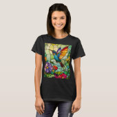 ハミングバードティファニースタイル窓 Tシャツ (正面フル)