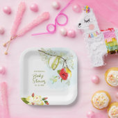 ハミングバードティーカップフローラ ペーパープレート (パーティー)