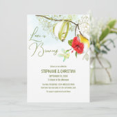 ハミングバードティーカップフローラ 招待状 (スタンド正面)
