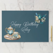 ハミングバードティーパーティーティアウェイ紙ランチョンマット ペーパーパッド (インサイチュ)