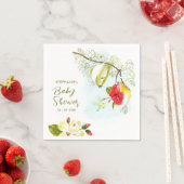 ハミングバードティーパーティーベビーシャワー スタンダードカクテルナプキン (インサイチュ)