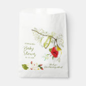 ハミングバードティーパーティーベビーシャワー フェイバーバッグ (正面)