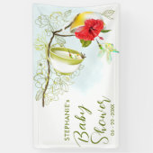 ハミングバードティーパーティー 横断幕 (縦)