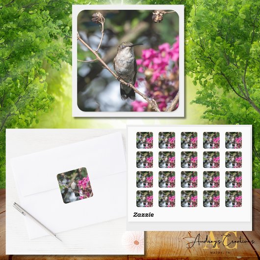 ハミングバードデザイン#8354 スクエアシール
